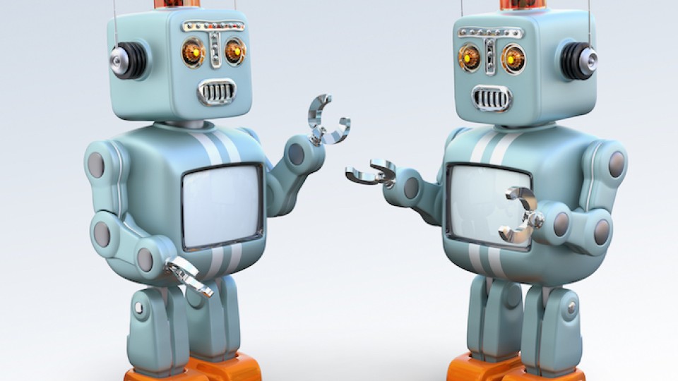 image of two robots