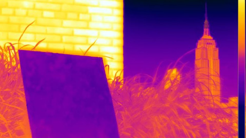 thermal image of buildings