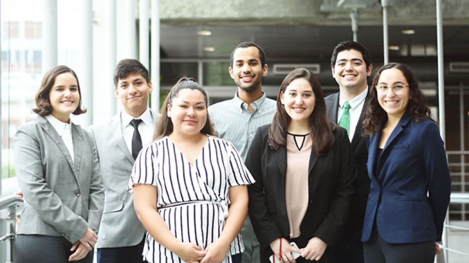 Board members for the Columbia chapter of the Society of Society of Hispanic Professional Engineers