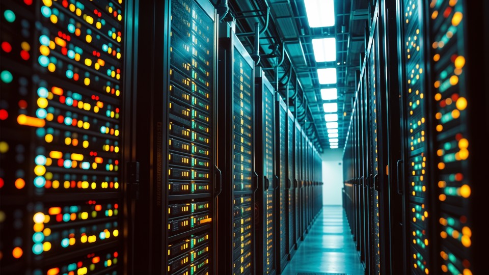 image of servers in data center