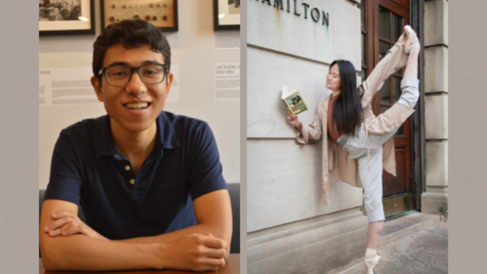 Luca Nashabeh CC'26 (left) and Christine Li SEAS‘26 (right)