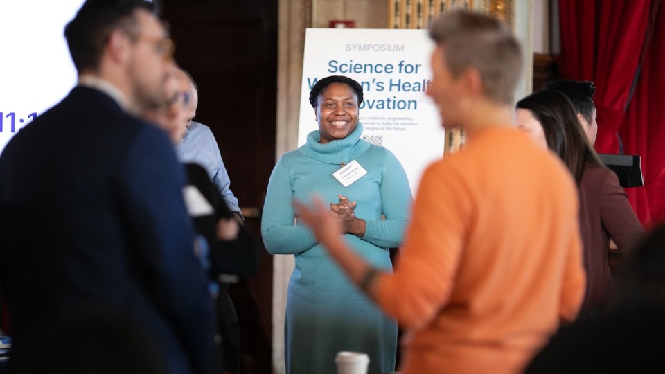 Christine Hendon, associate professor of electrical engineering, who develops innovative imaging technologies to study human tissue and disease.