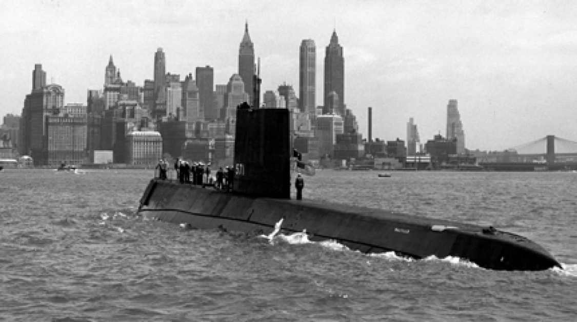 A nuclear submarine