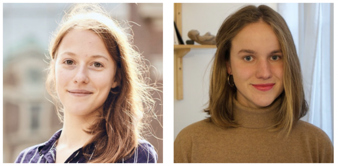 The 2021 PhD fellows: Noemie Perivier (left), and Mia Chiquier (right).