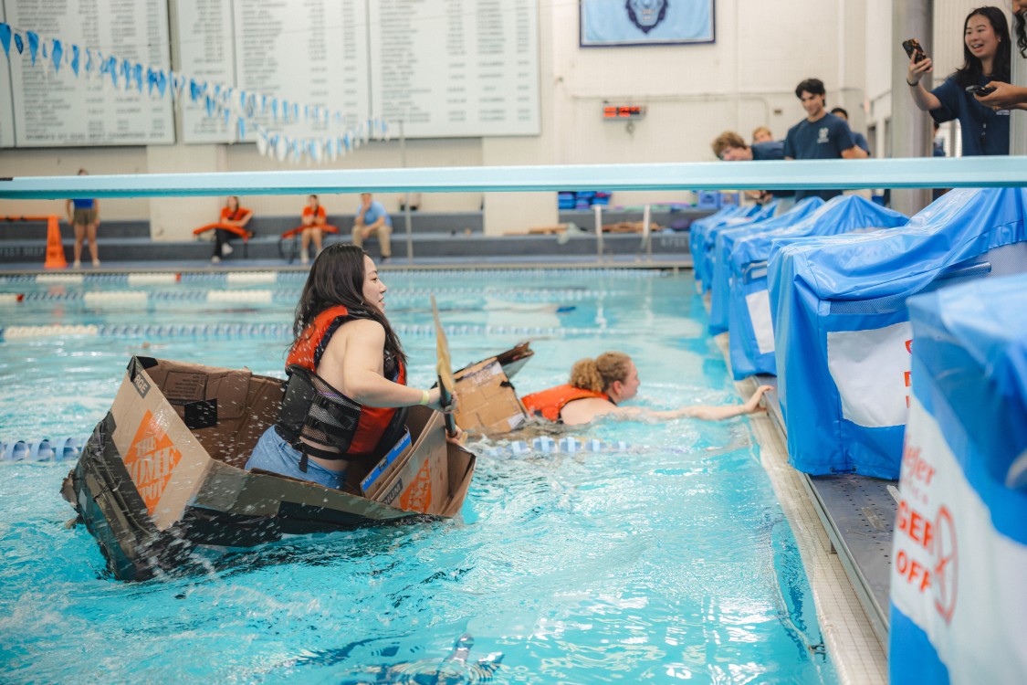  Photo finish: The team “The Hopeful Puffin” narrowly won first place, with team “Boatox” following close behind