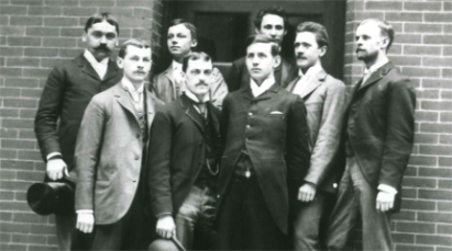 A group of electrical engineering students