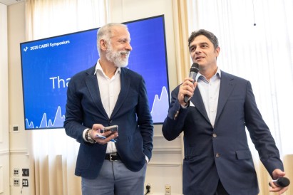 Ali Hirsa (left) with Agostoni Capponi (right)