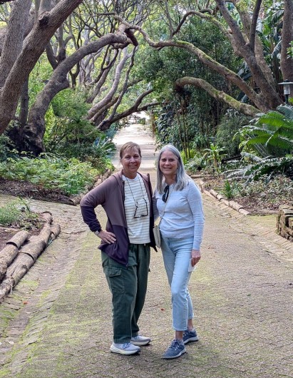 Marina Schreiber and Janice (Iwachow) Warner posed for a photo