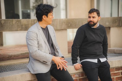 Joao Cerqueira (right) with Mingoo Seok, Joao’s faculty advisor during his time at Columbia.