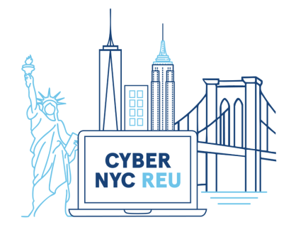Cyber NYC REU logo with white background
